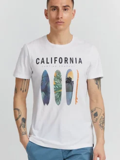 BLEND Herren T-Shirt - BHOrin in weiß