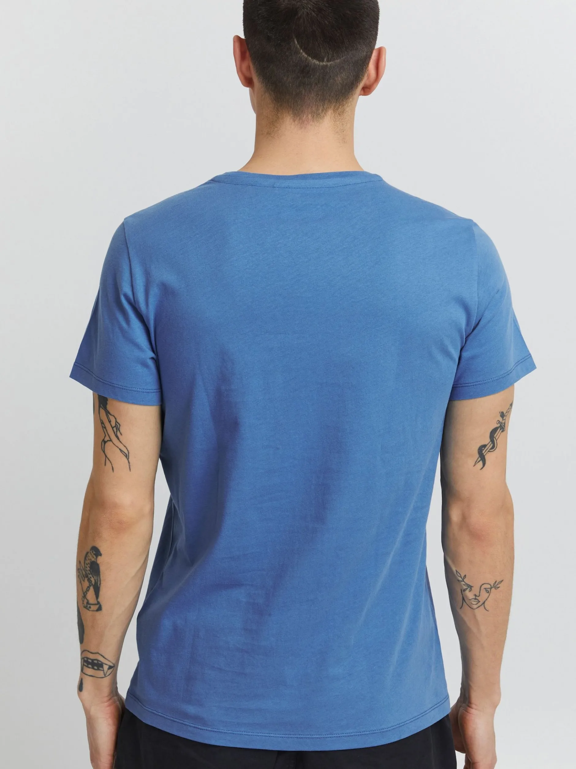 BLEND Herren T-Shirt - BHOrtwin in blau