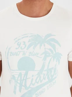 BLEND Herren T-Shirt - BHPerry in weiß