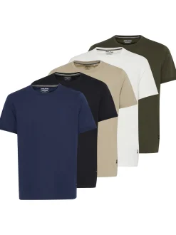 BLEND Herren T-Shirt - BHtee 5er-Pack in mehrfarbig