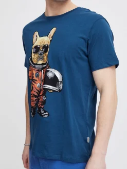 BLEND Herren T-Shirt - BHTee in blau