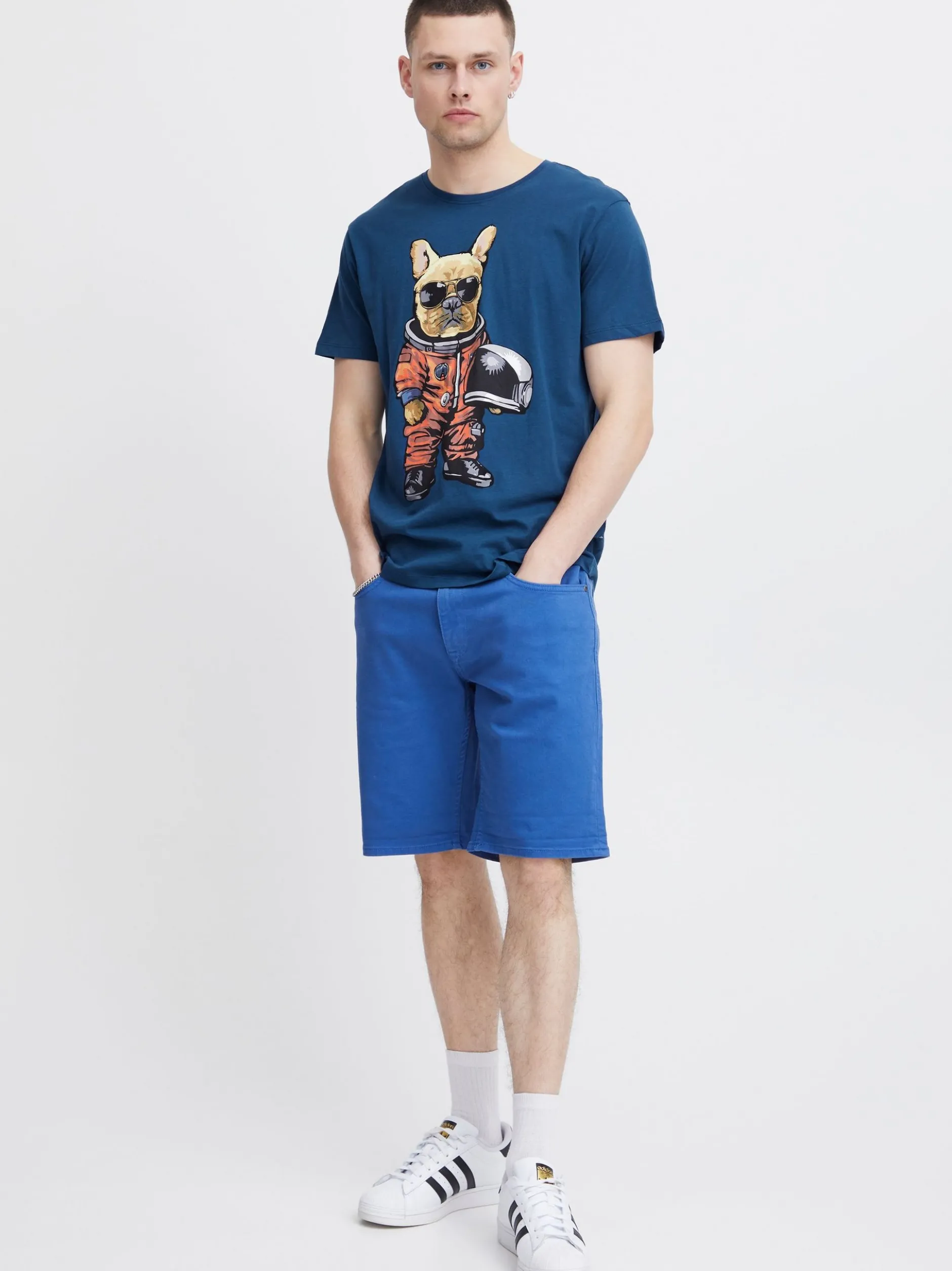 BLEND Herren T-Shirt - BHTee in blau