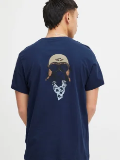 BLEND Herren T-Shirt - BHTee in blau