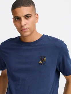 BLEND Herren T-Shirt - BHTee in blau