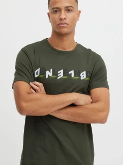 BLEND Herren T-Shirt BHTee in grün