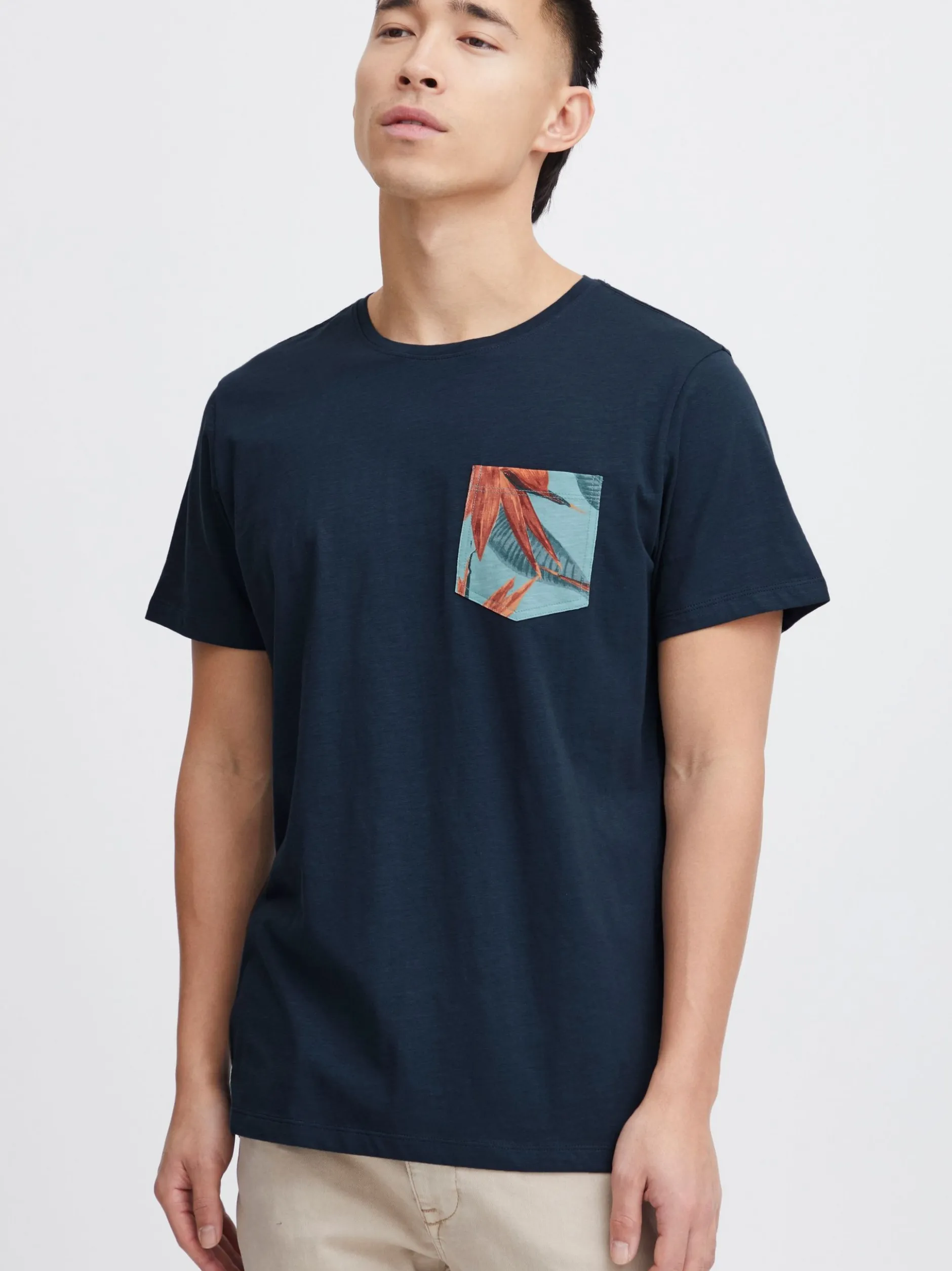 BLEND Herren T-Shirt - BHTrop in marine