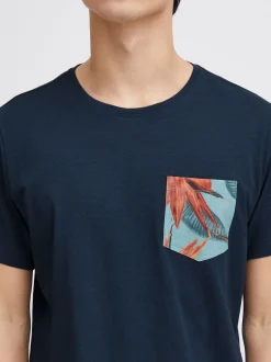 BLEND Herren T-Shirt - BHTrop in marine