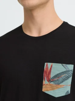 BLEND Herren T-Shirt - BHTrop in schwarz
