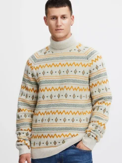 BLEND Herren Weihnachtspullover - BHPullover in beige
