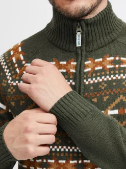 BLEND Herren Weihnachtspullover - BHNilo in grün
