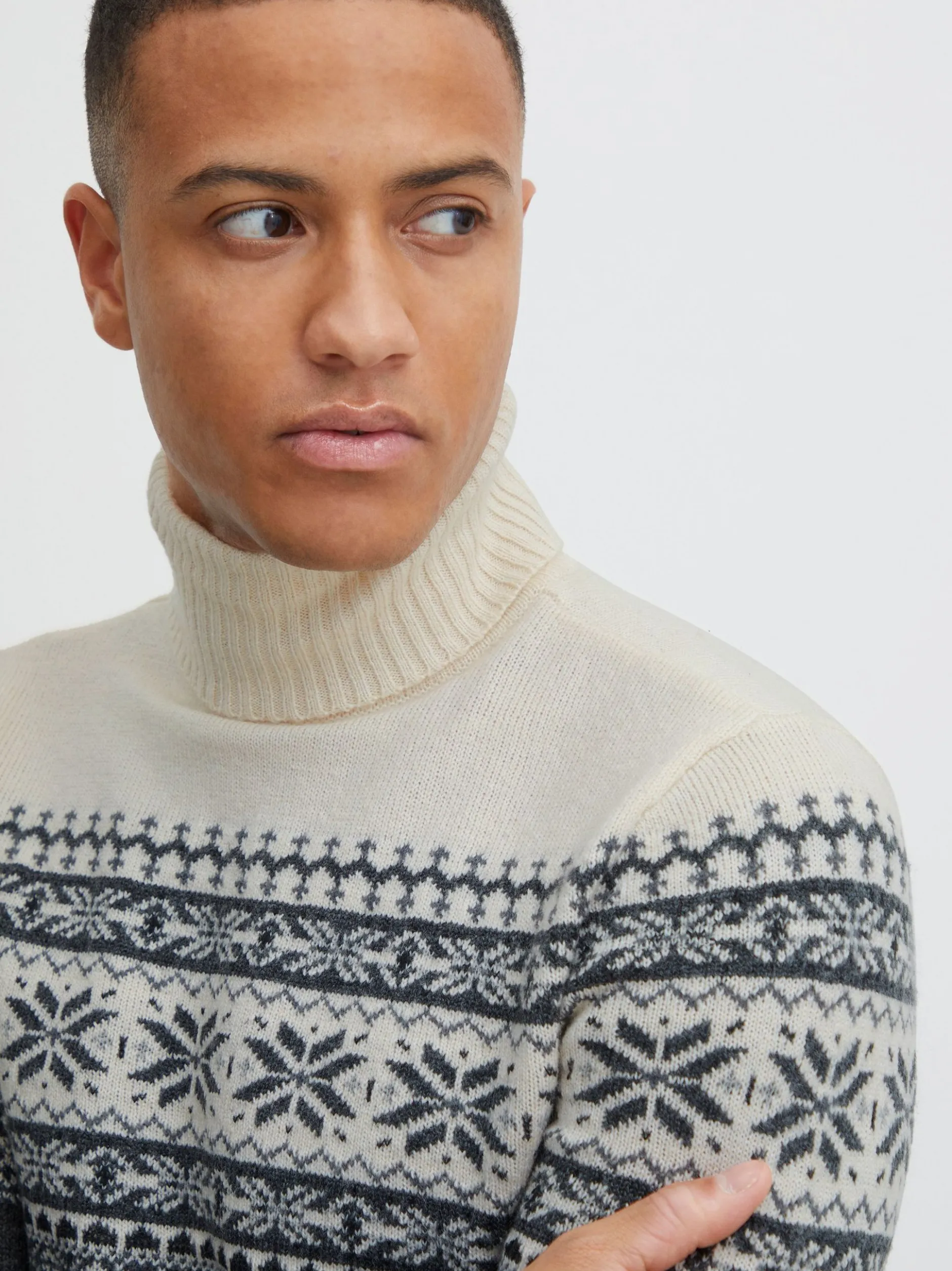 BLEND Herren Weihnachtspullover - BHTjesse in anthrazit