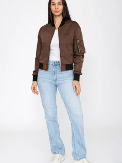 Bombers Damen Bomberjacke - MA Light-W in braun