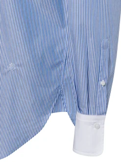 BOSS Damen Bluse - Badina in hellblau weiß