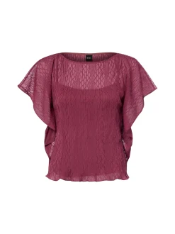 BOSS Damen Blusenshirt - Bacope in bordeaux