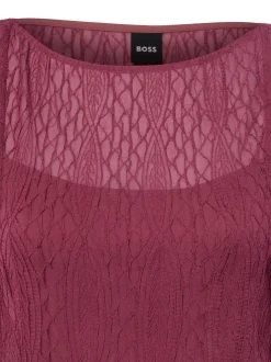 BOSS Damen Blusenshirt - Bacope in bordeaux