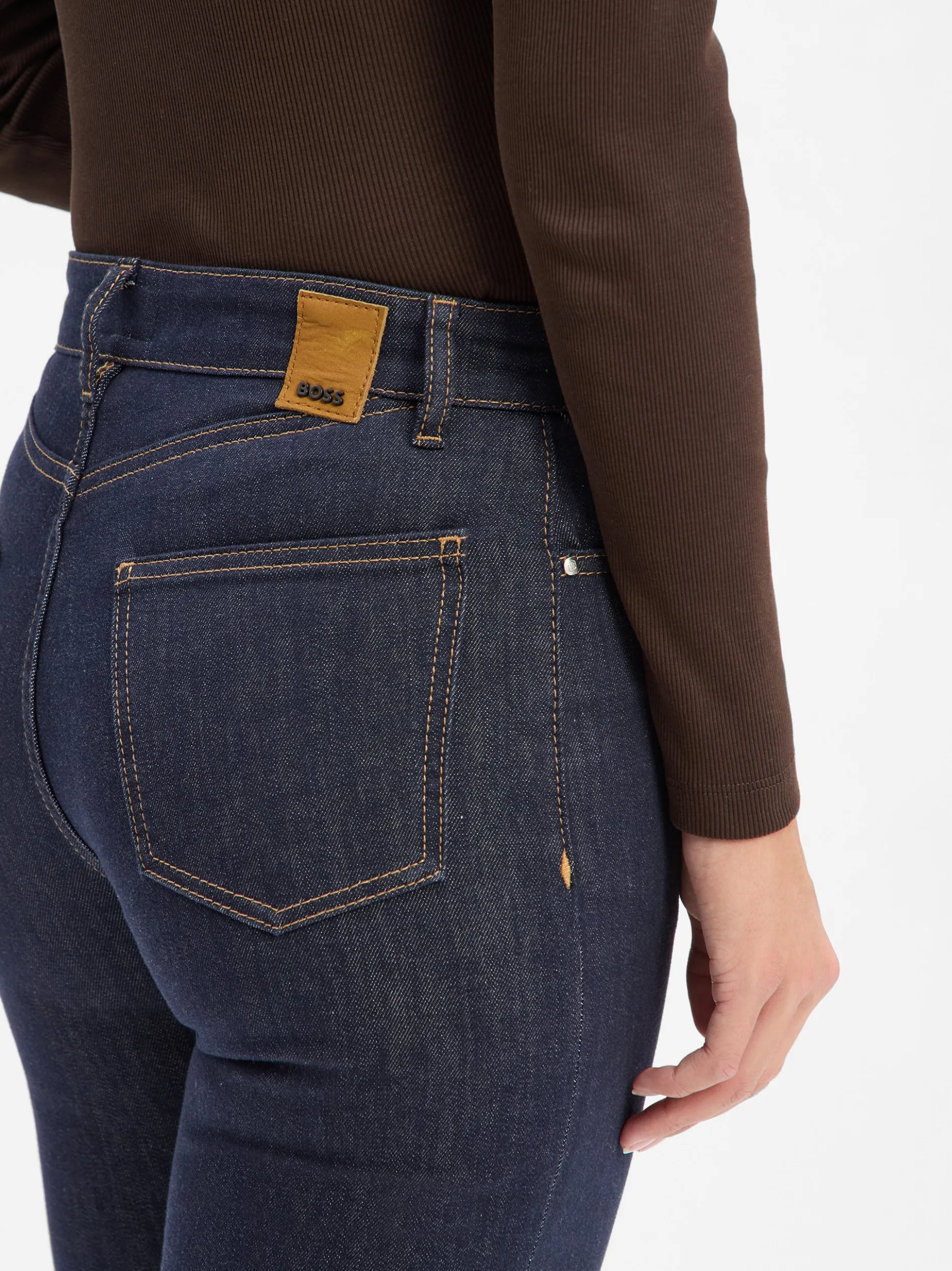 BOSS Damen Jeans - Parkway Slim Straight in rinsed