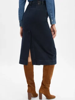 BOSS Damen Jeansrock - Semaire in dark stone