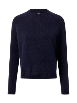 BOSS Damen Pullover mit Alpaka-Anteil - Febisan in marine