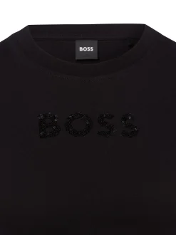 BOSS Damen T-Shirt - Epka in schwarz - Ärmel: kurzarm