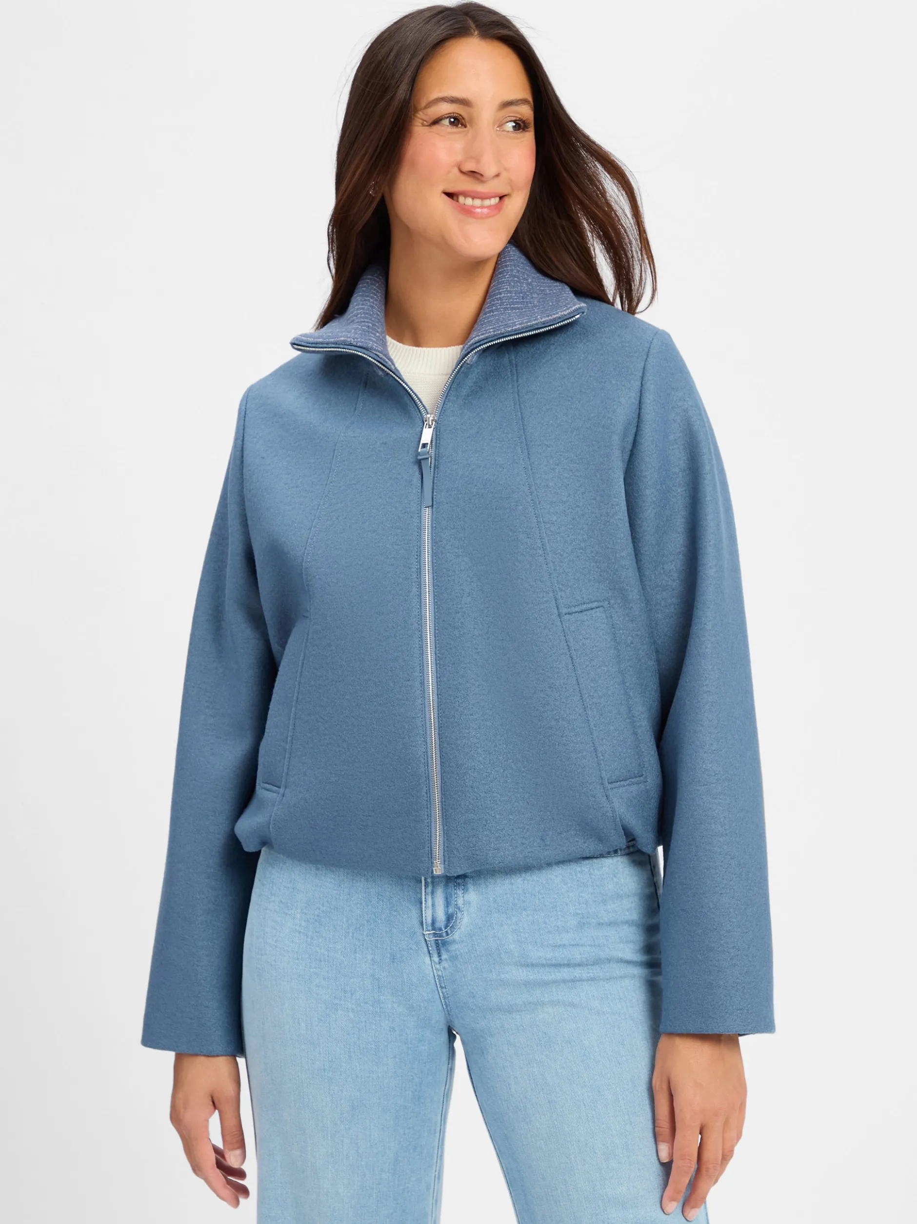 BOSS Damen Winterjacke aus Schurwolle - Cundalini in petrol