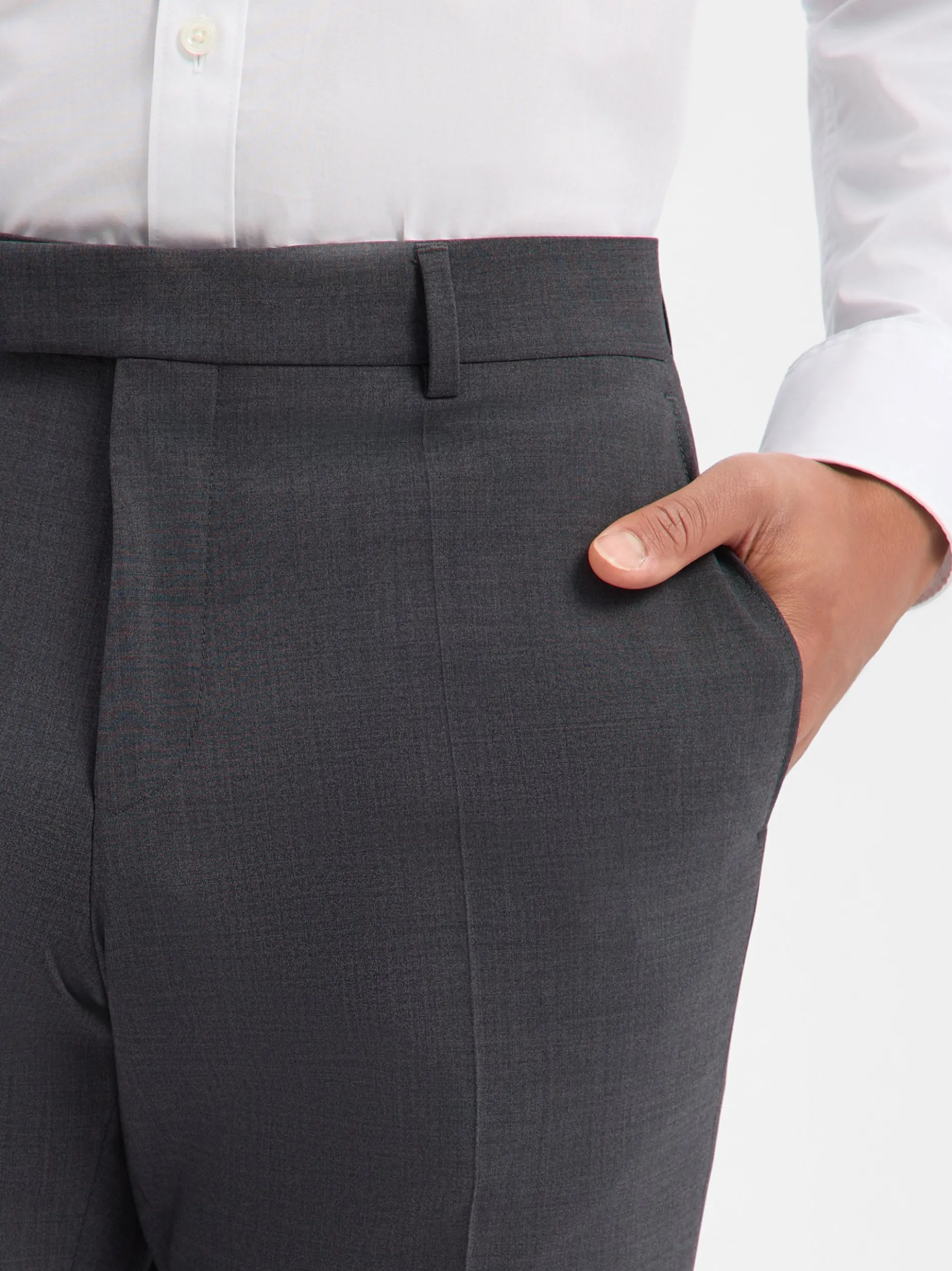 BOSS Herren Baukasten-Schurwoll-Hose - H-Gio-MM-C-NF in anthrazit