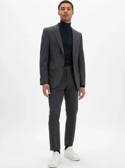 BOSS Herren Baukasten-Schurwoll-Hose - H-Gio-MM-C-NF in anthrazit