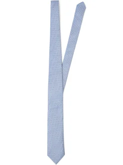 BOSS Herren Krawatte in weiß indigo