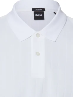 BOSS Herren Poloshirt - Parlay in weiß - Ärmel: kurzarm