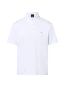 BOSS Herren Poloshirt - Parris in weiß - Ärmel: kurzarm