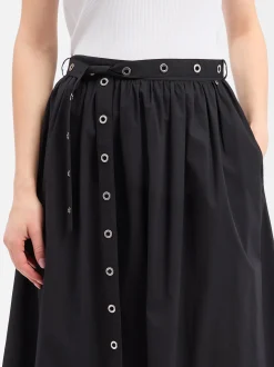 BOSS Orange Damen Maxirock - Vidol in schwarz