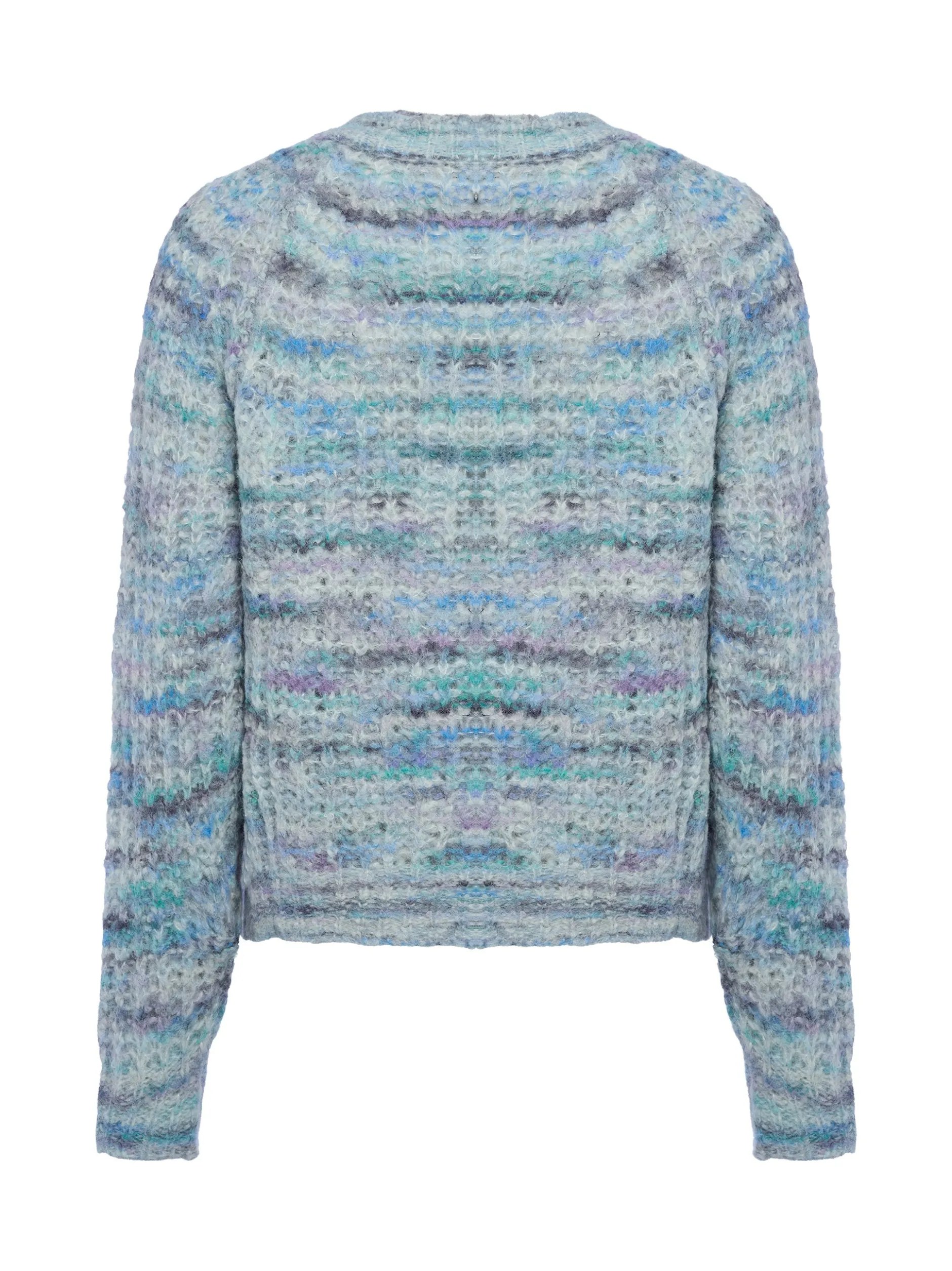 BOSS Orange Damen Pullover mit Alpaka-Anteil - Fiambella in aqua mehrfarbig