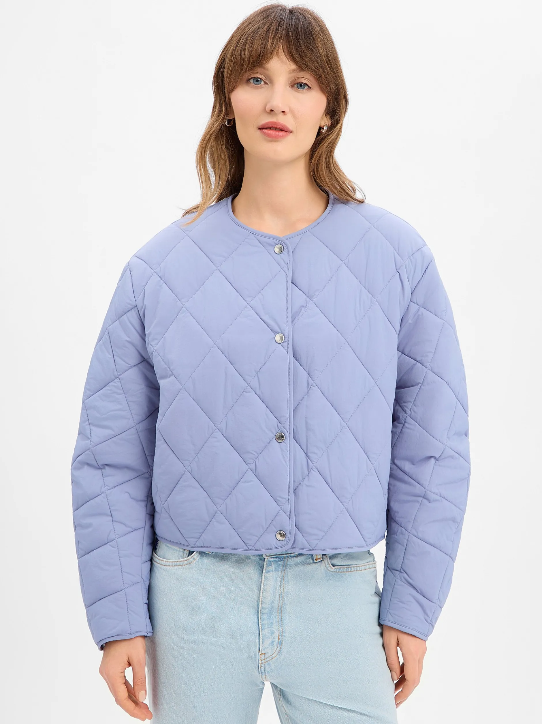 BOSS Orange Damen Steppjacke - Paressa in hellblau