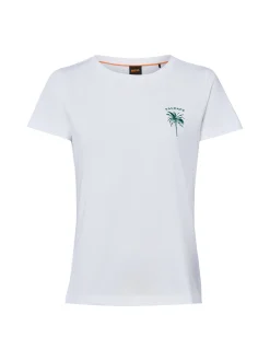 BOSS Orange Damen T-Shirt - Elove in weiß grün