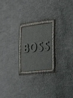 BOSS Orange Herren Langarmshirt - Tacks in grau