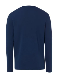 BOSS Orange Herren Langarmshirt - Tempesto in marine