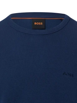 BOSS Orange Herren Langarmshirt - Tempesto in marine