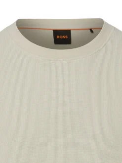 BOSS Orange Herren Langarmshirt - WE_Tempest in melange