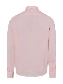 BOSS Orange Herren Leinenhemd - Relegant in rosa