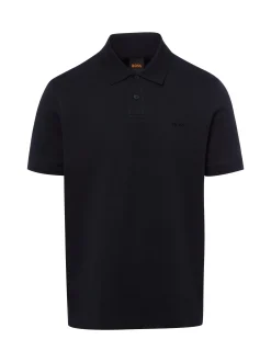 BOSS Orange Herren Poloshirt - Pe_Interlock in marine