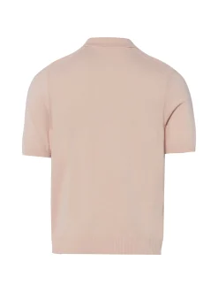 BOSS Orange Herren Strick-Poloshirt - Asac in nude
