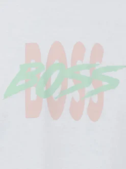 BOSS Orange Herren T-Shirt - Te_Bass in weiß