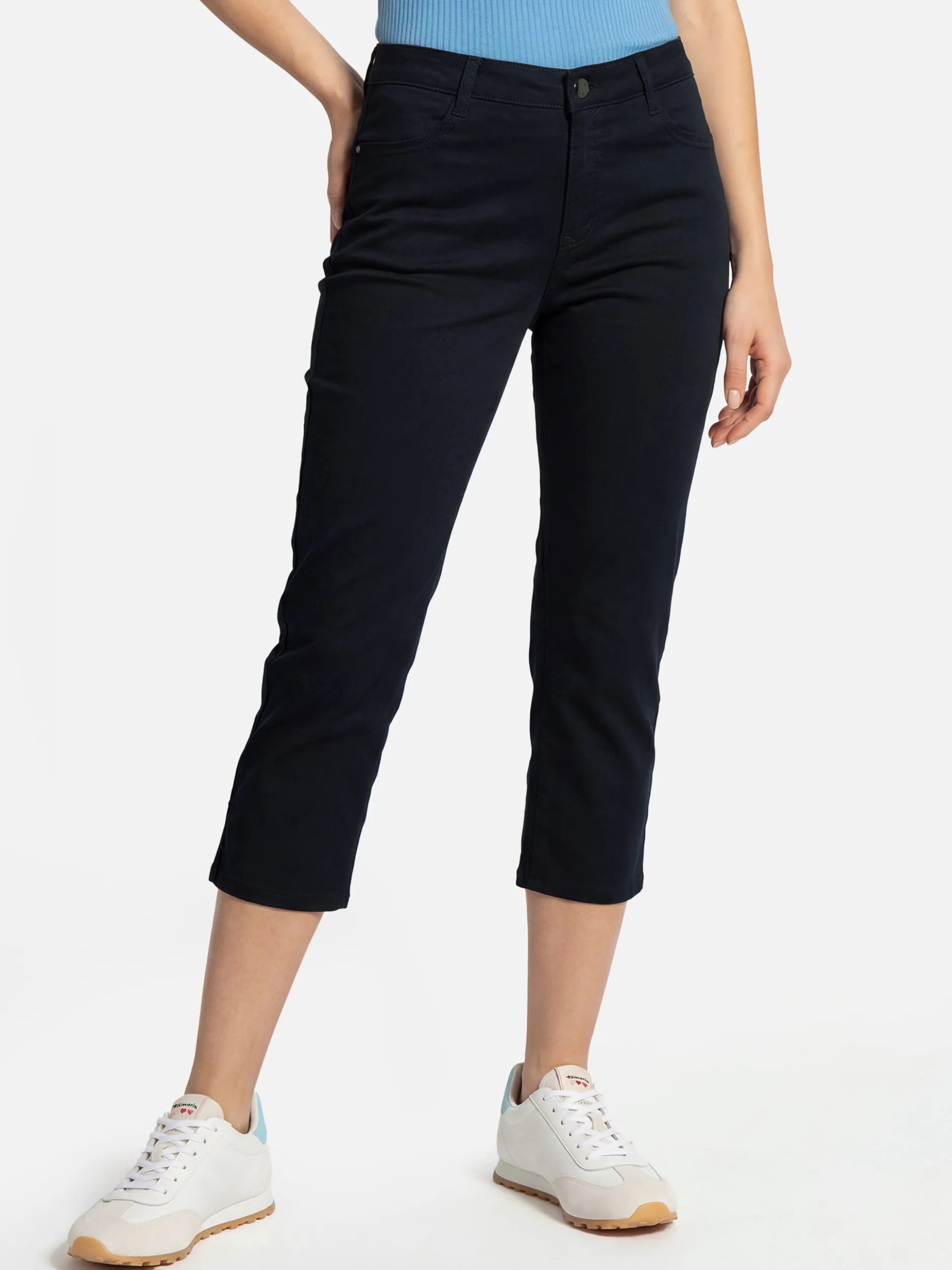 BRAX Damen Capri Hose - Mary C in marine