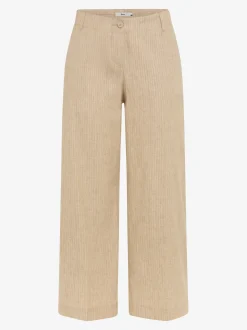 BRAX Damen Hose mit Leinen-Anteil - Maine in beige gold