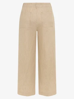 BRAX Damen Hose mit Leinen-Anteil - Maine in beige gold