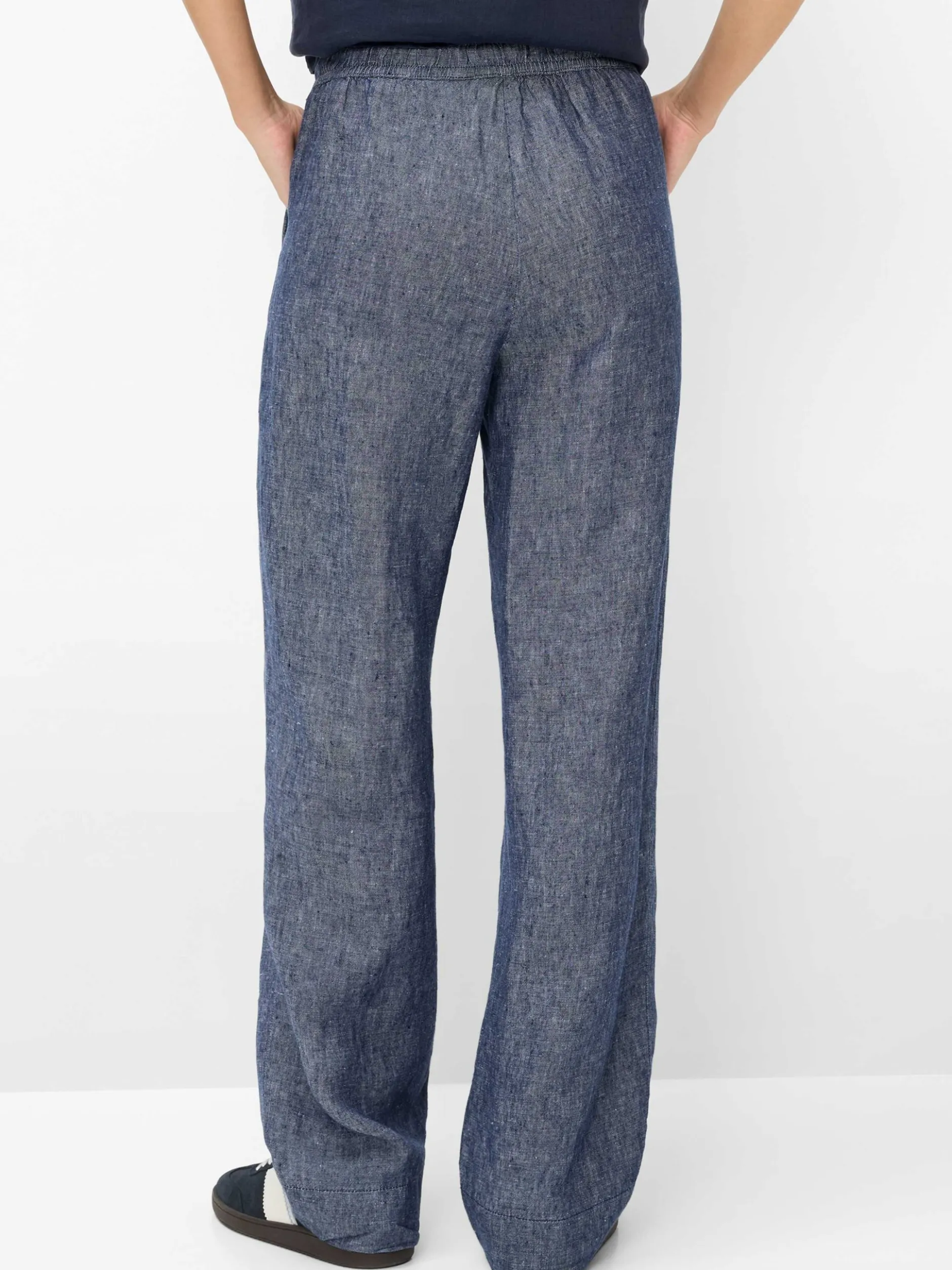 BRAX Damen Leinenhose - Farina in indigo - Länge: lang
