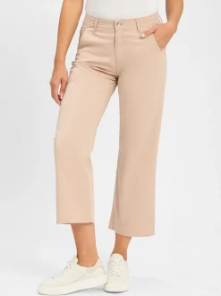 BRAX Damen Stoffhose in beige - Länge: lang