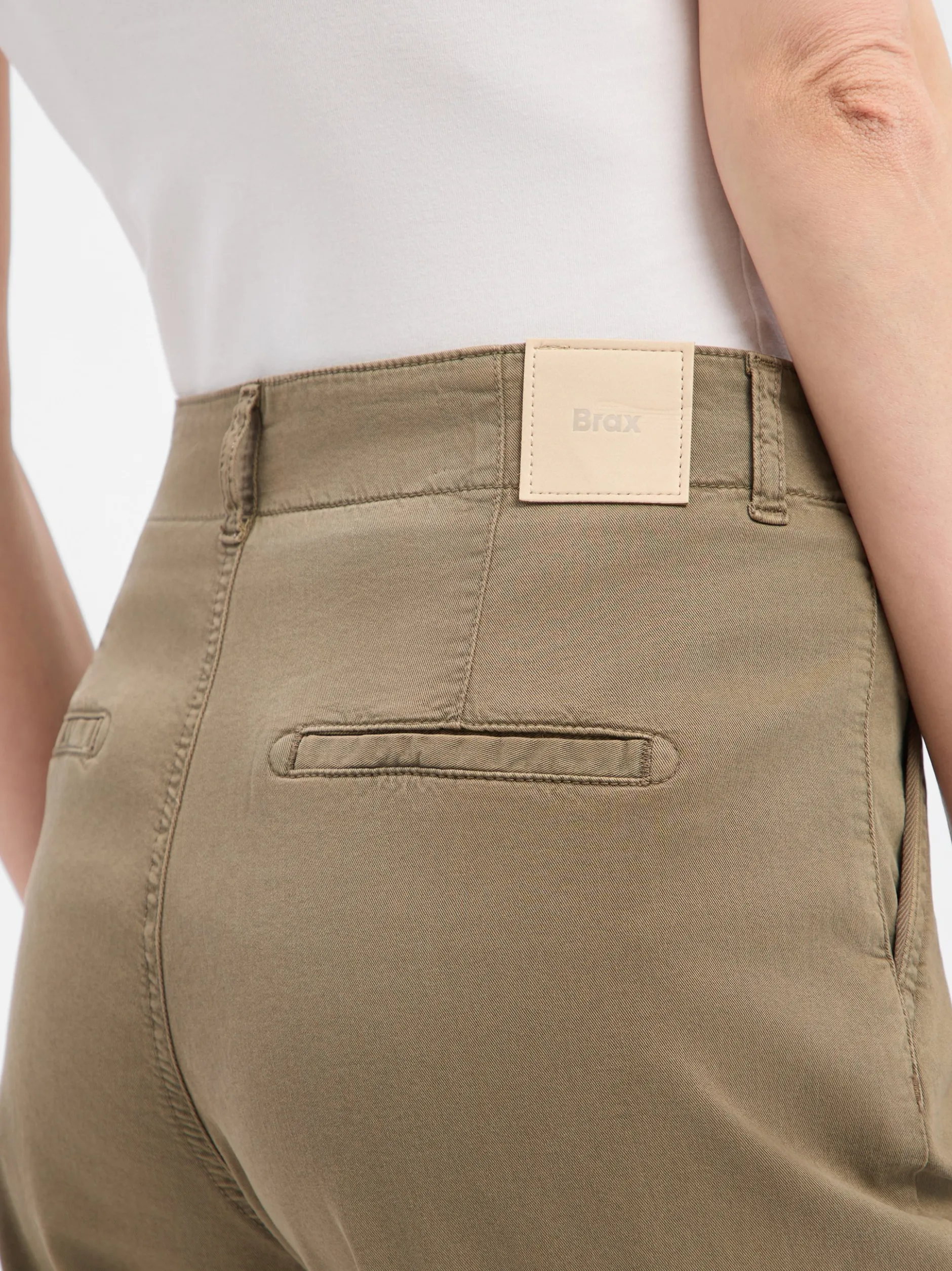 BRAX Damen Stoffhose - Maine S in schlamm