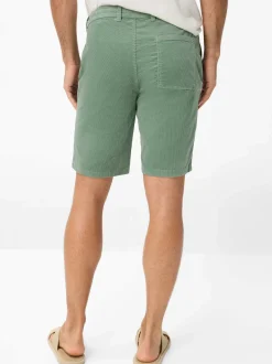 BRAX Herren Cord-Shorts - Balu CK in grün - Länge: kurz