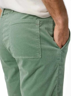 BRAX Herren Cord-Shorts - Balu CK in grün - Länge: kurz