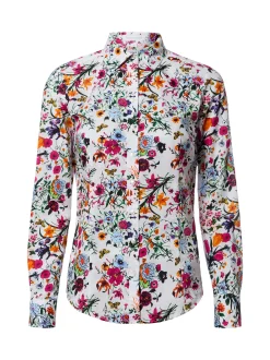 brookshire Damen Bluse in weiß mehrfarbig